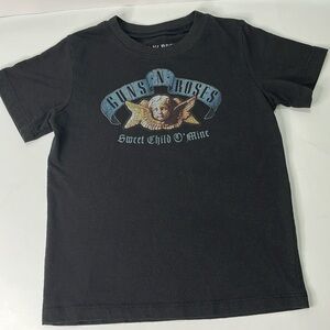 Guns N Roses Toddler Boys Short Sleeve T-Shirt Black 5T 🌹Gently Used